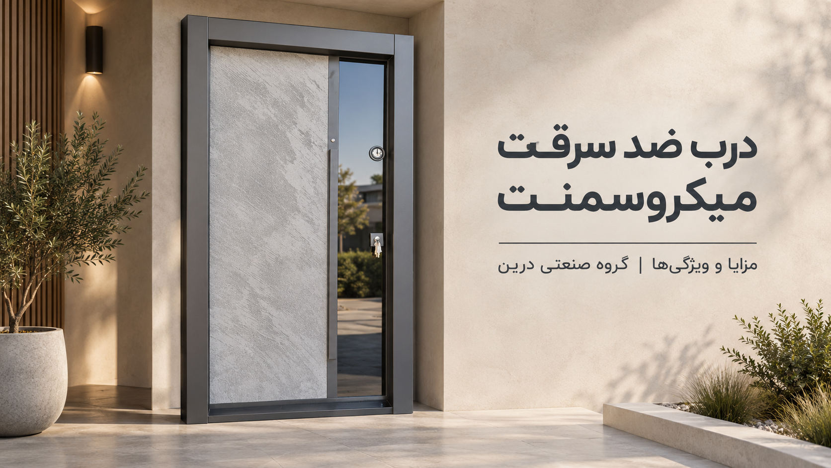 درب ضد سرقت میکروسمنت چیست؟ مزایا و ویژگی‌های درب‌های میکروسمنت گروه صنعتی درین