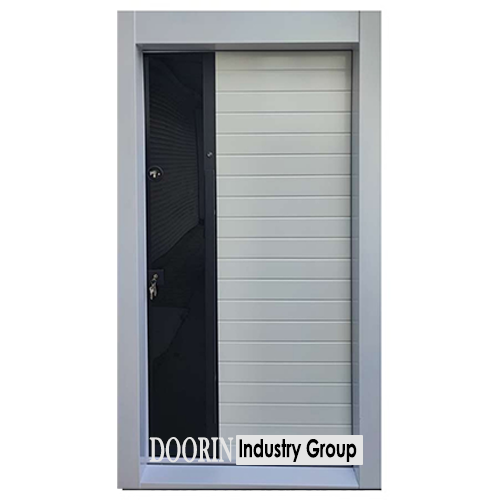 درب ضد سرقت رویه فلز رنگ سفید