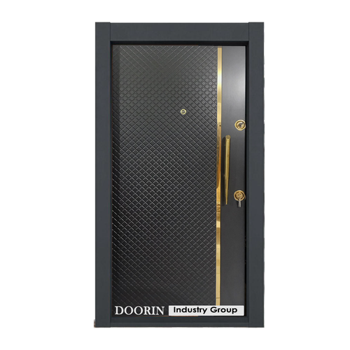 درب ضد سرقت روکش pvc مدل دیاموند مشکی