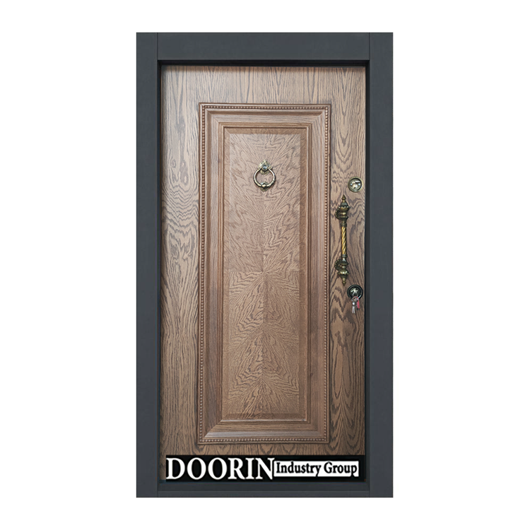 درب ضدسرقت لوکس تک قاب جناقی روکش بلوط