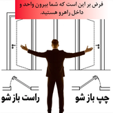 درب ضد سرقت یک رو فلز تک قاب لوزی